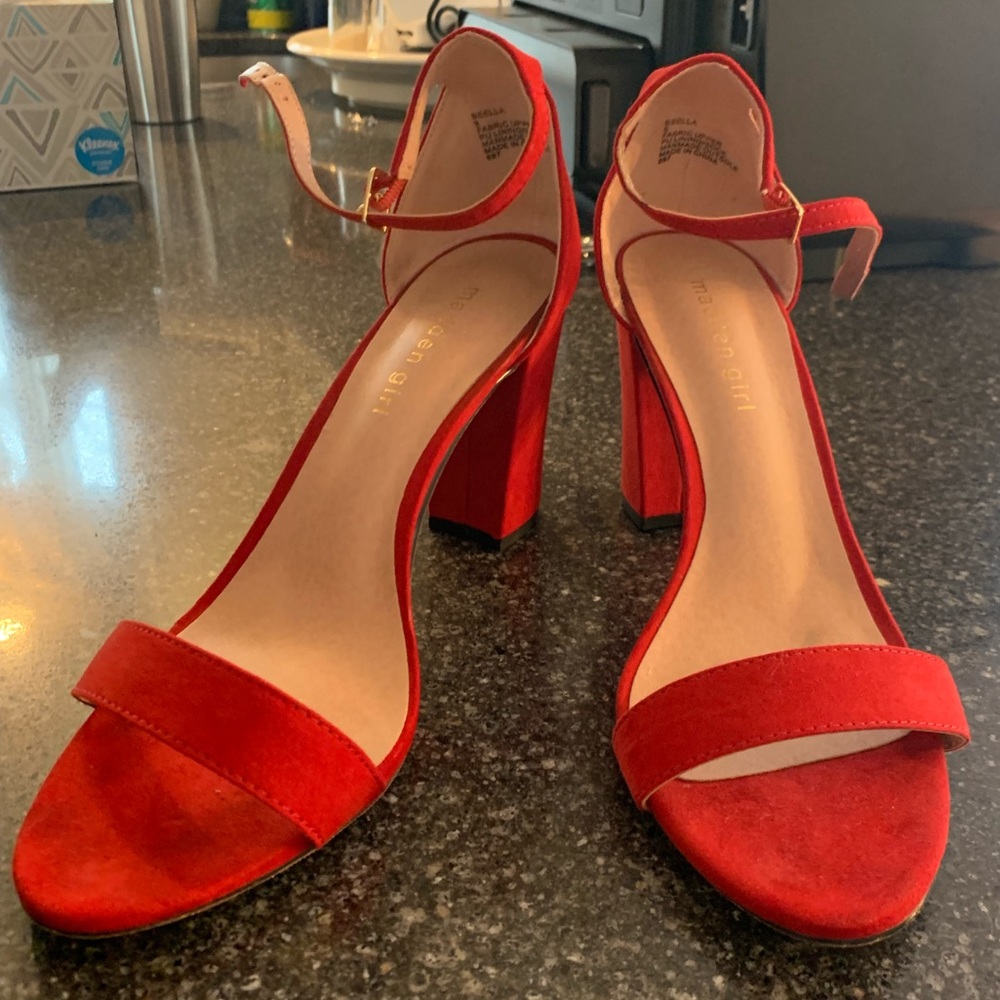 Red Madden girl heels size 9!